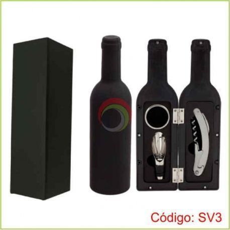 Set de Vino forma botella